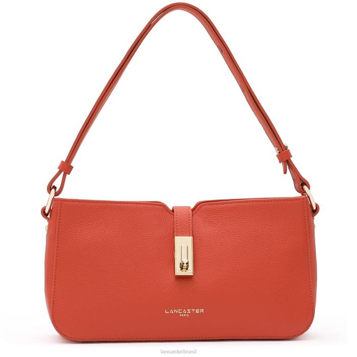 mulheres Lancaster Paris laranja bolsa baguete foulonne milano RBF44146