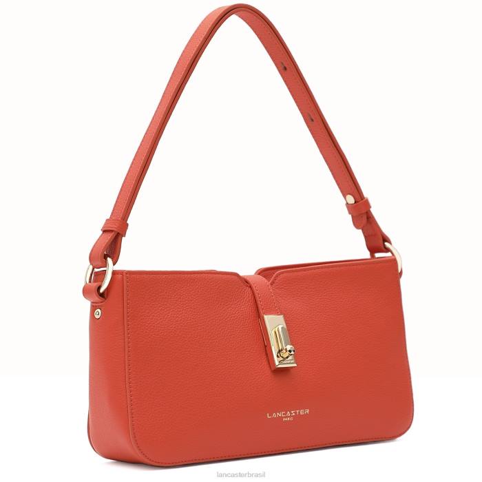 mulheres Lancaster Paris laranja bolsa baguete foulonne milano RBF44146