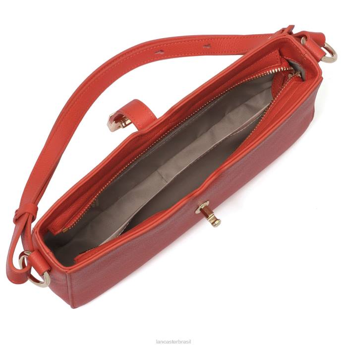 mulheres Lancaster Paris laranja bolsa baguete foulonne milano RBF44146