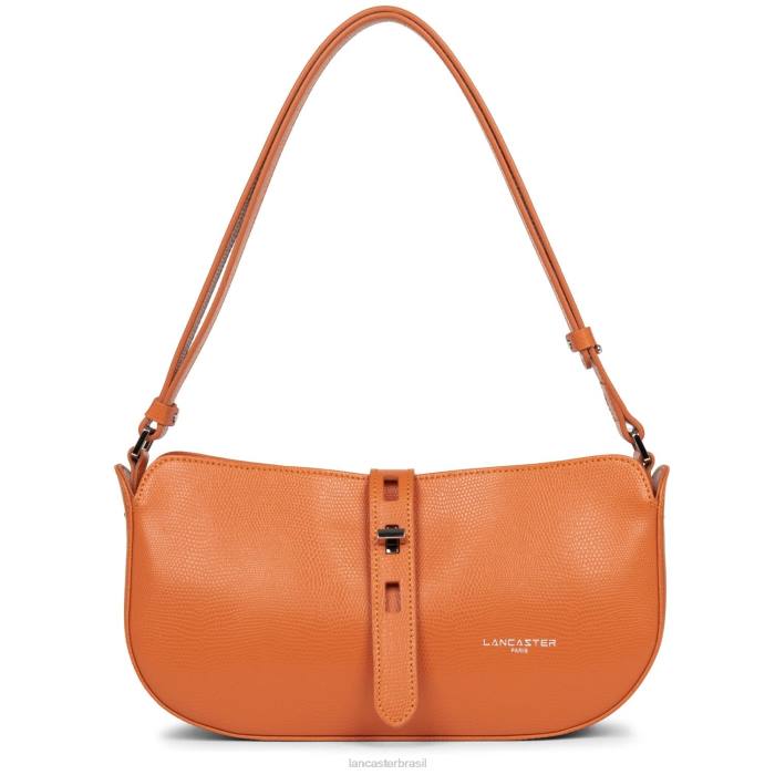 mulheres Lancaster Paris laranja bolsa baguete lucertola RBF44159