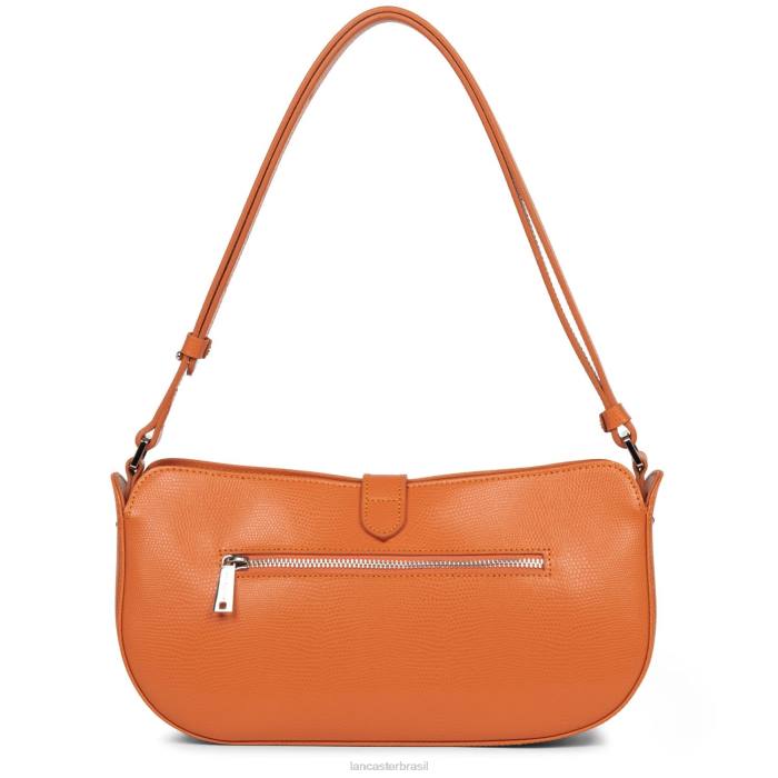 mulheres Lancaster Paris laranja bolsa baguete lucertola RBF44159