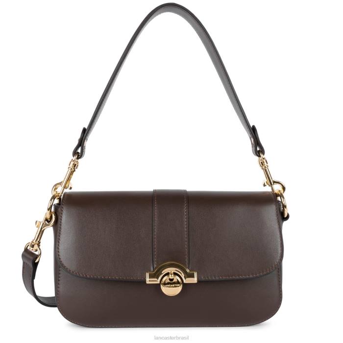 mulheres Lancaster Paris marrom bolsa baguete paris medaille RBF4901