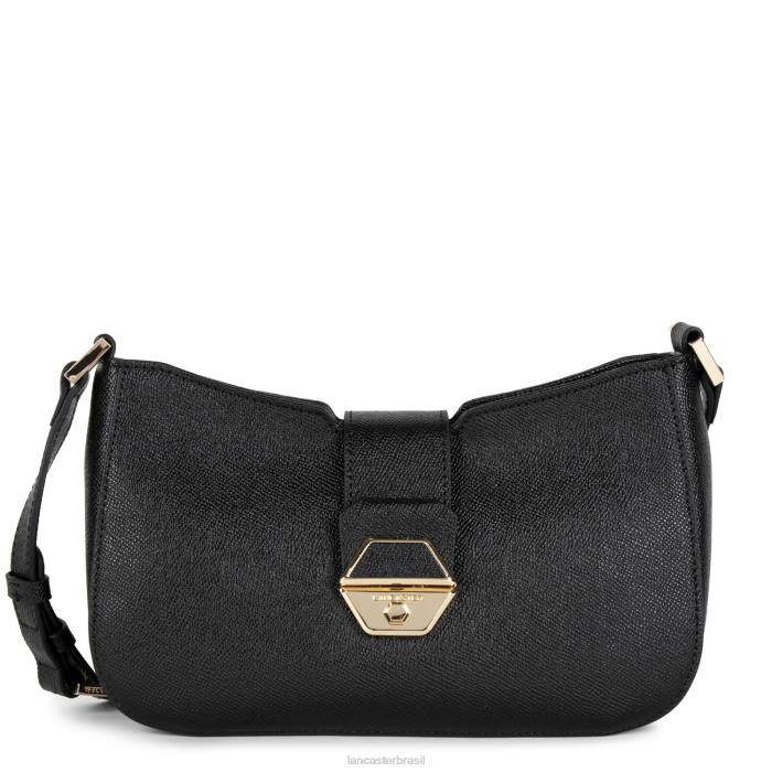 mulheres Lancaster Paris preto bolsa baguete delphino RBF42476