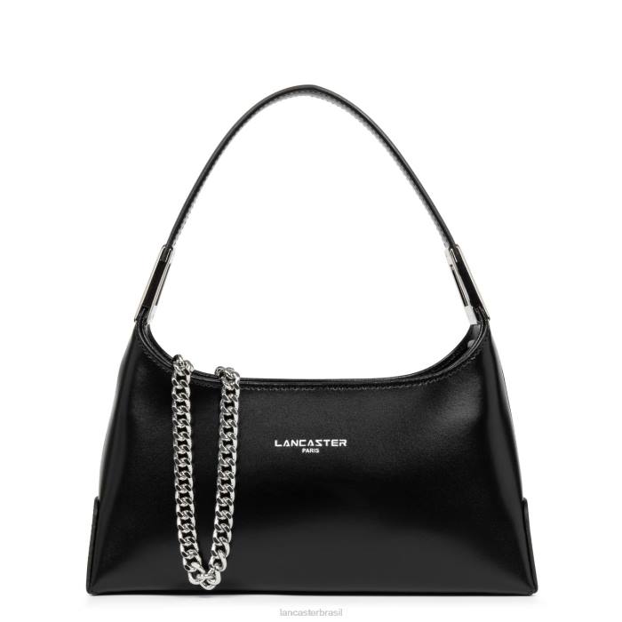 mulheres Lancaster Paris preto bolsa baguete pequena suave ace RBF41273