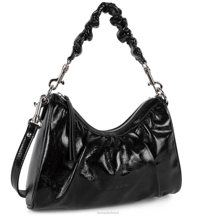 mulheres Lancaster Paris preto bolsa baguete retrô chouchou RBF41108