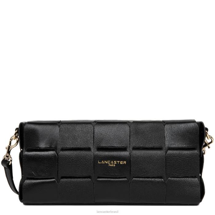 mulheres Lancaster Paris preto bolsa baguete studio enlace RBF44197