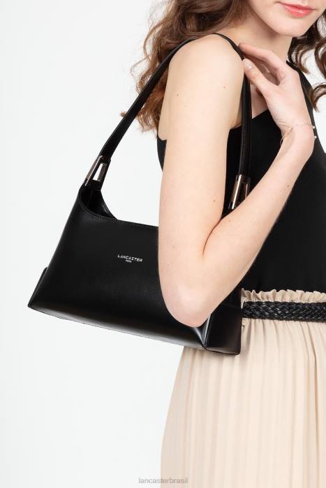 mulheres Lancaster Paris preto m bolsa baguete suave ace RBF4429