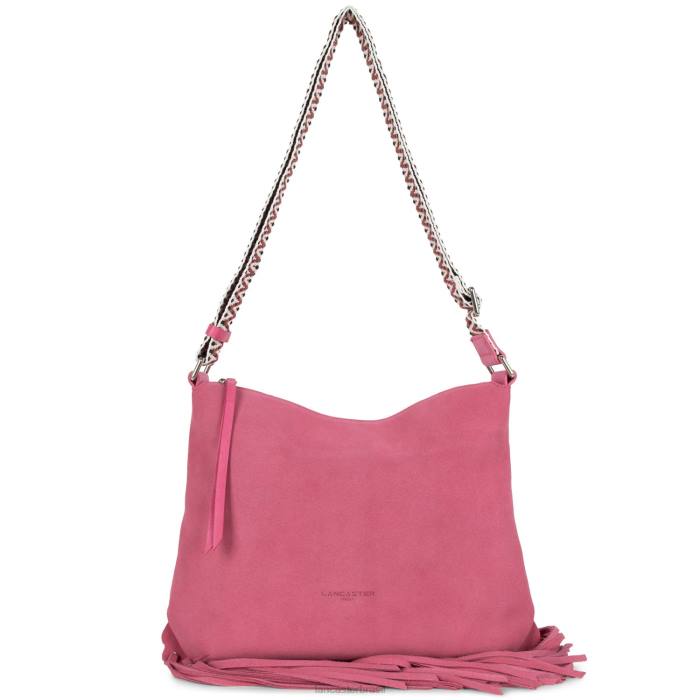 mulheres Lancaster Paris Fuxia bucket bag santa fe franja RBF43394