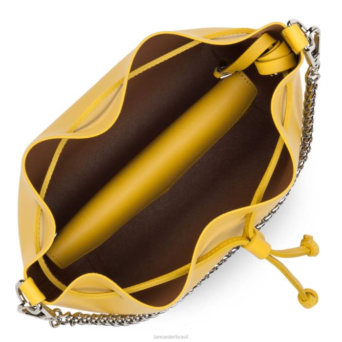 mulheres Lancaster Paris amarelo em camelo bolsa bucket pequena pur & element city RBF4524
