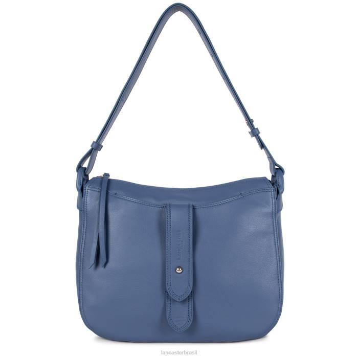 mulheres Lancaster Paris azul bolsa bucket macia vintage RBF43683