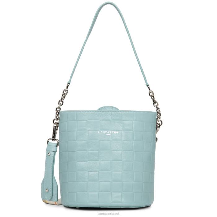 mulheres Lancaster Paris azul celeste bolsa bucket gaufre RBF44403