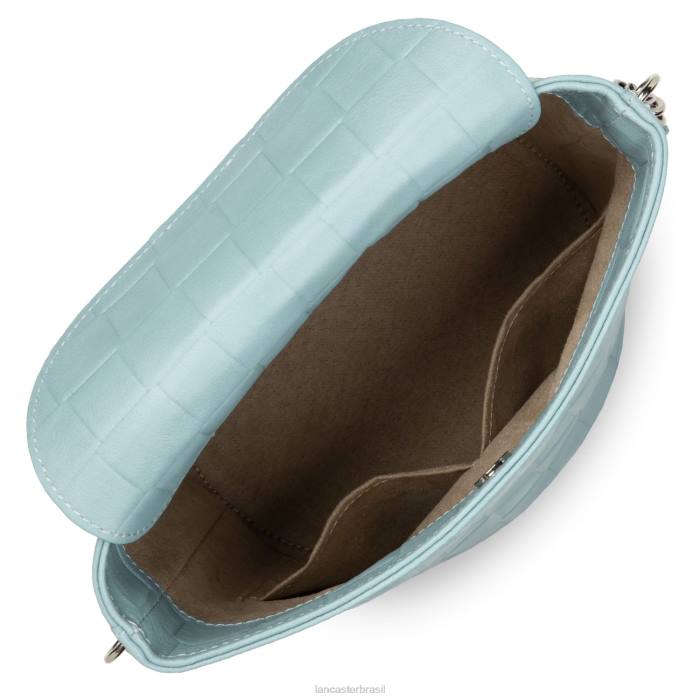 mulheres Lancaster Paris azul celeste bolsa bucket gaufre RBF44403