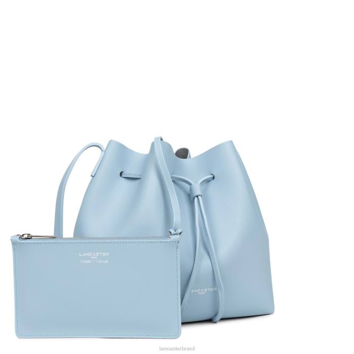 mulheres Lancaster Paris azul celeste em prata bolsa bucket grande pur & element city RBF43853