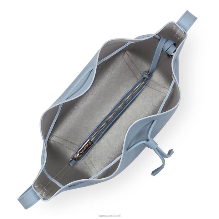 mulheres Lancaster Paris azul celeste em prata bolsa bucket grande pur & element city RBF43853