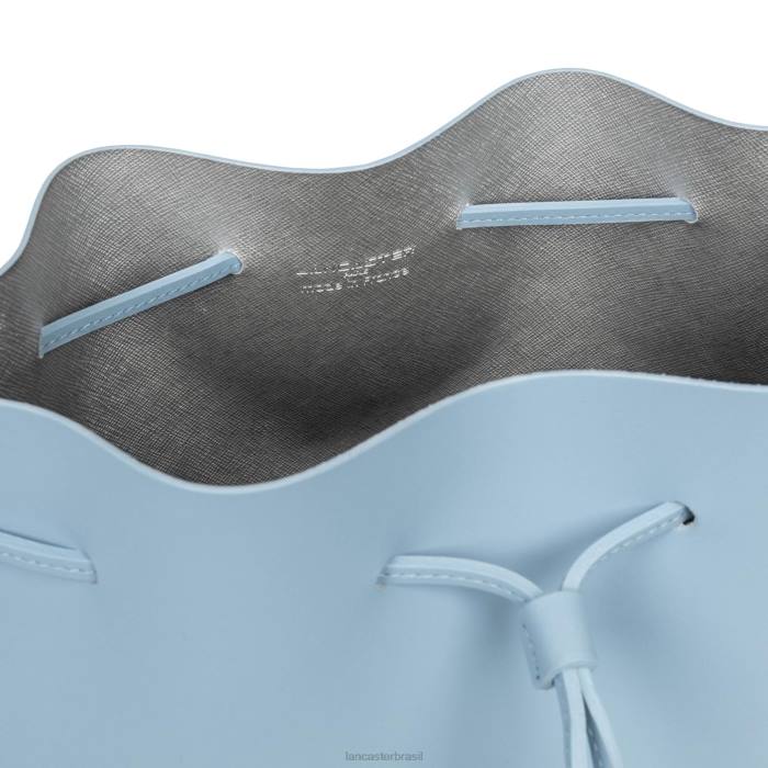 mulheres Lancaster Paris azul celeste em prata bolsa bucket grande pur & element city RBF43853