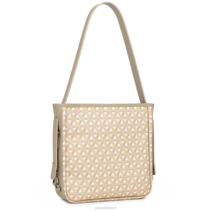 mulheres Lancaster Paris bege m ícone de bolsa balde RBF43306
