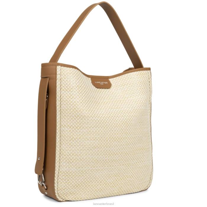 mulheres Lancaster Paris camelo bolsa bucket grande midi real RBF43275