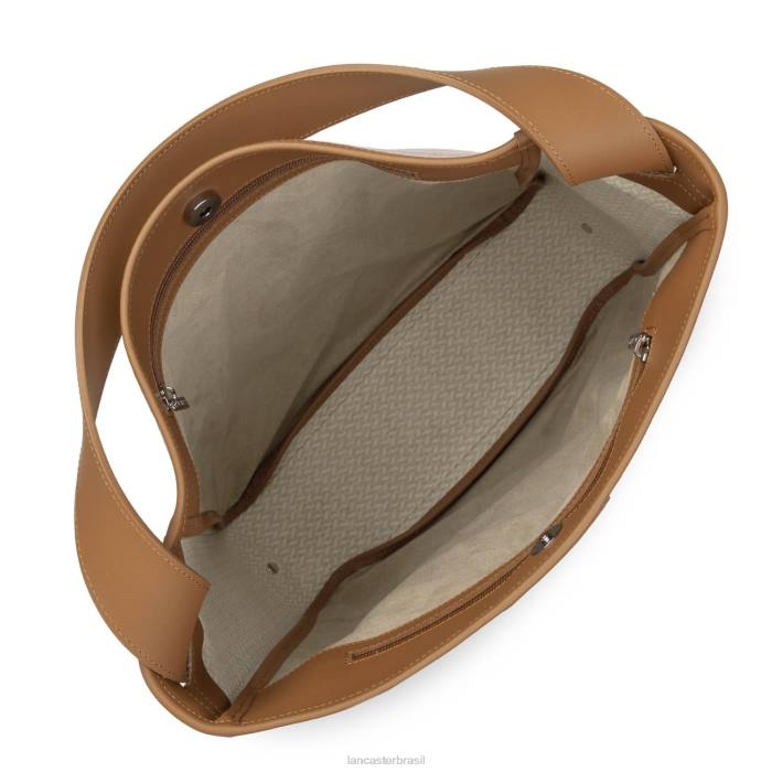 mulheres Lancaster Paris camelo bolsa bucket grande midi real RBF43275