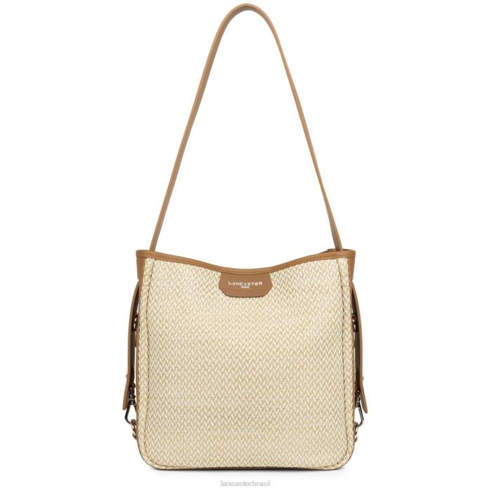 mulheres Lancaster Paris camelo bolsa bucket midi real RBF43273
