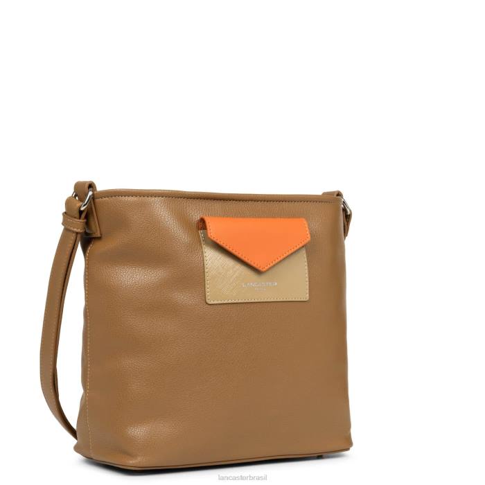 mulheres Lancaster Paris camelo-natureza-laranja bolsa balde maya RBF43992