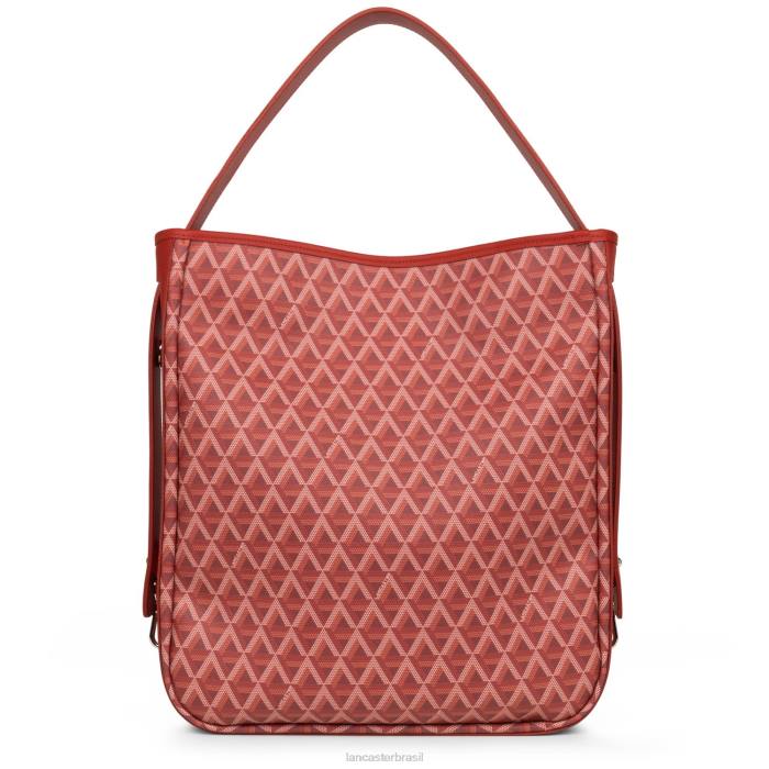 mulheres Lancaster Paris carmim ícone de bolsa balde grande RBF44549