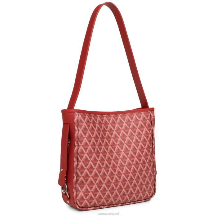 mulheres Lancaster Paris carmim m ícone de bolsa balde RBF43303