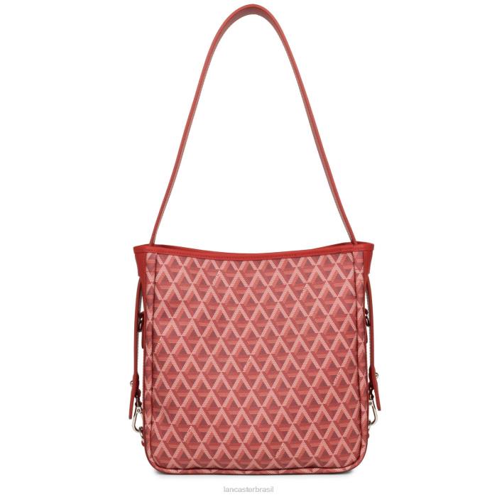 mulheres Lancaster Paris carmim m ícone de bolsa balde RBF43303