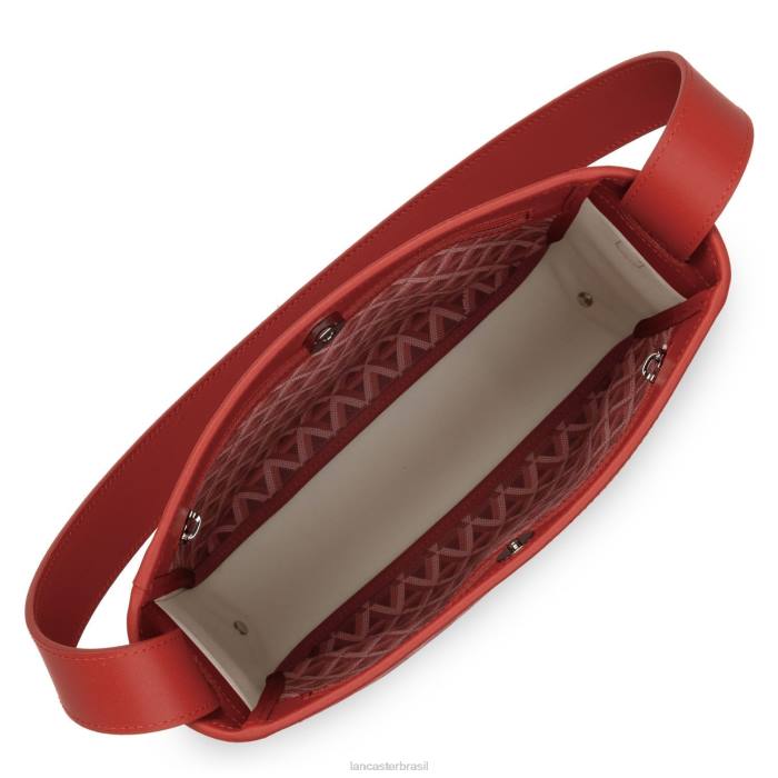 mulheres Lancaster Paris carmim m ícone de bolsa balde RBF43303