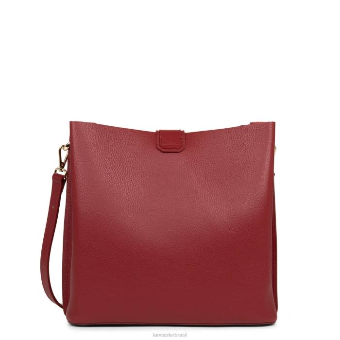 mulheres Lancaster Paris carmin-em-blush m bucket bag foulonne duplo RBF44152