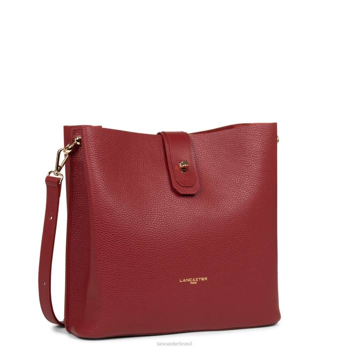 mulheres Lancaster Paris carmin-em-blush m bucket bag foulonne duplo RBF44152