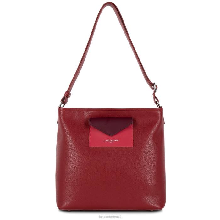mulheres Lancaster Paris carmin-framboise-pourpre bolsa balde maya RBF43996