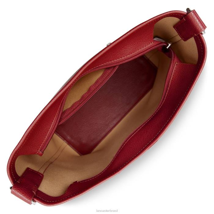 mulheres Lancaster Paris carmin-framboise-pourpre bolsa balde maya RBF43996