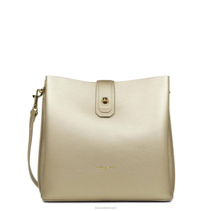 mulheres Lancaster Paris champanhe nu m bucket bag foulonne duplo RBF44155