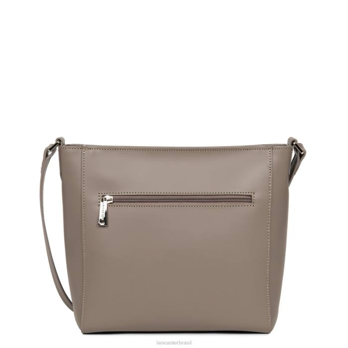mulheres Lancaster Paris cinza bolsa bucket lisa RBF44281