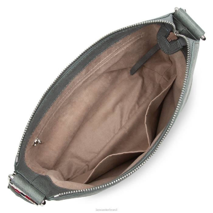 mulheres Lancaster Paris cinza bucket bag santa fe franja RBF43395