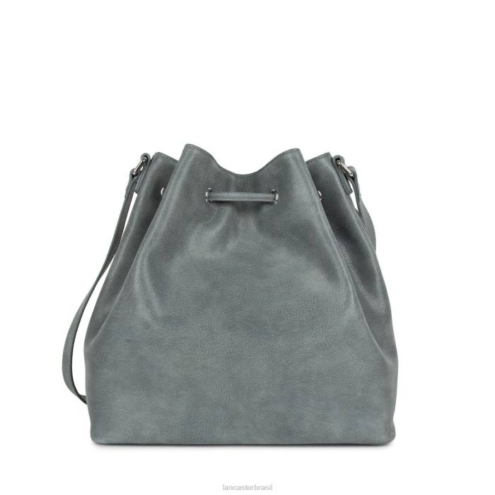 mulheres Lancaster Paris cinza bucket bag santa fe franja RBF43702