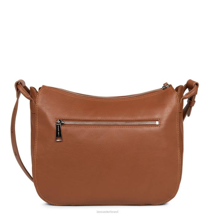 mulheres Lancaster Paris conhaque-leopardo bolsa bucket macia vintage RBF43684