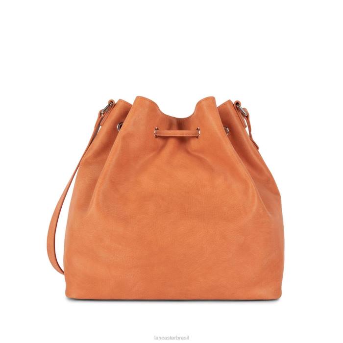mulheres Lancaster Paris laranja bucket bag santa fe franja RBF43698