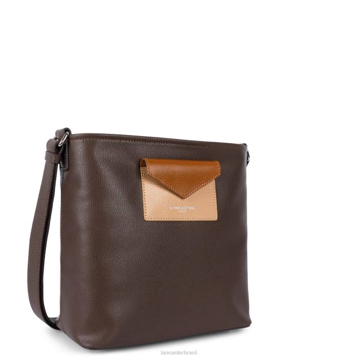 mulheres Lancaster Paris marrom-naturel-camelo bolsa balde maya RBF44005