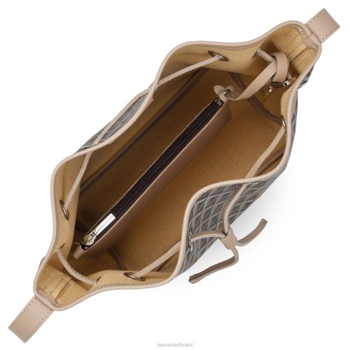 mulheres Lancaster Paris marrom-nu ícone de bolsa balde RBF43868