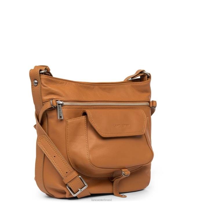 mulheres Lancaster Paris mel bolsa bucket macia vintage nova RBF44028