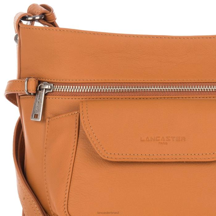 mulheres Lancaster Paris mel bolsa bucket macia vintage nova RBF44028