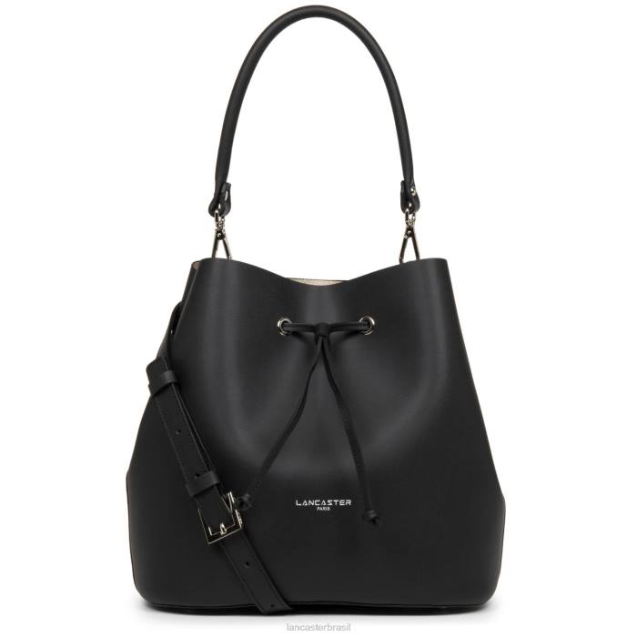 mulheres Lancaster Paris noir com champanhe bolsa bucket grande pur & element city RBF43501