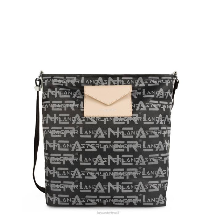 mulheres Lancaster Paris noir-gris-poudre logotipo da bolsa balde kba RBF44229