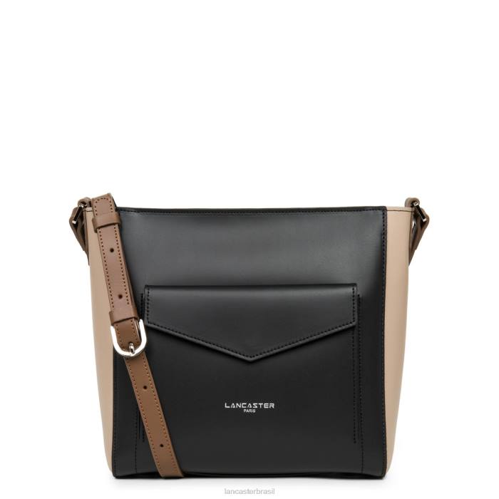 mulheres Lancaster Paris noir-nude-vison bolsa bucket lisa RBF44285