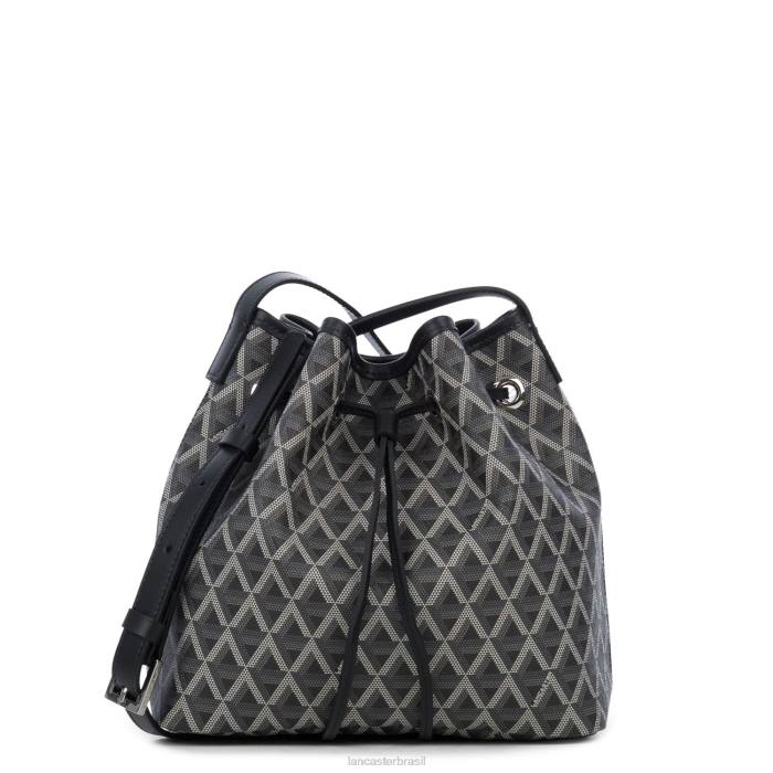 mulheres Lancaster Paris preto ícone de bolsa balde RBF43867