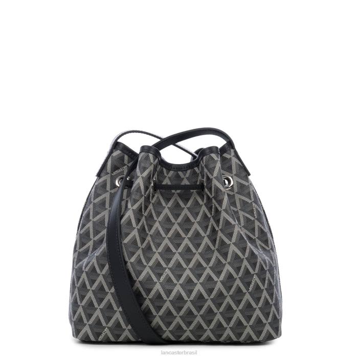 mulheres Lancaster Paris preto ícone de bolsa balde RBF43867