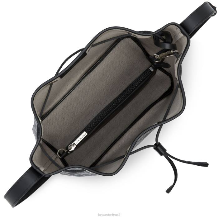 mulheres Lancaster Paris preto ícone de bolsa balde RBF43867