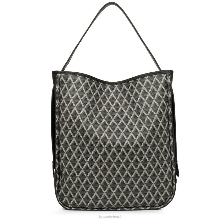 mulheres Lancaster Paris preto ícone de bolsa balde grande RBF44550