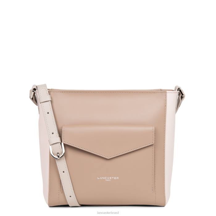 mulheres Lancaster Paris rosa-nude-galet rosa bolsa bucket lisa RBF44289